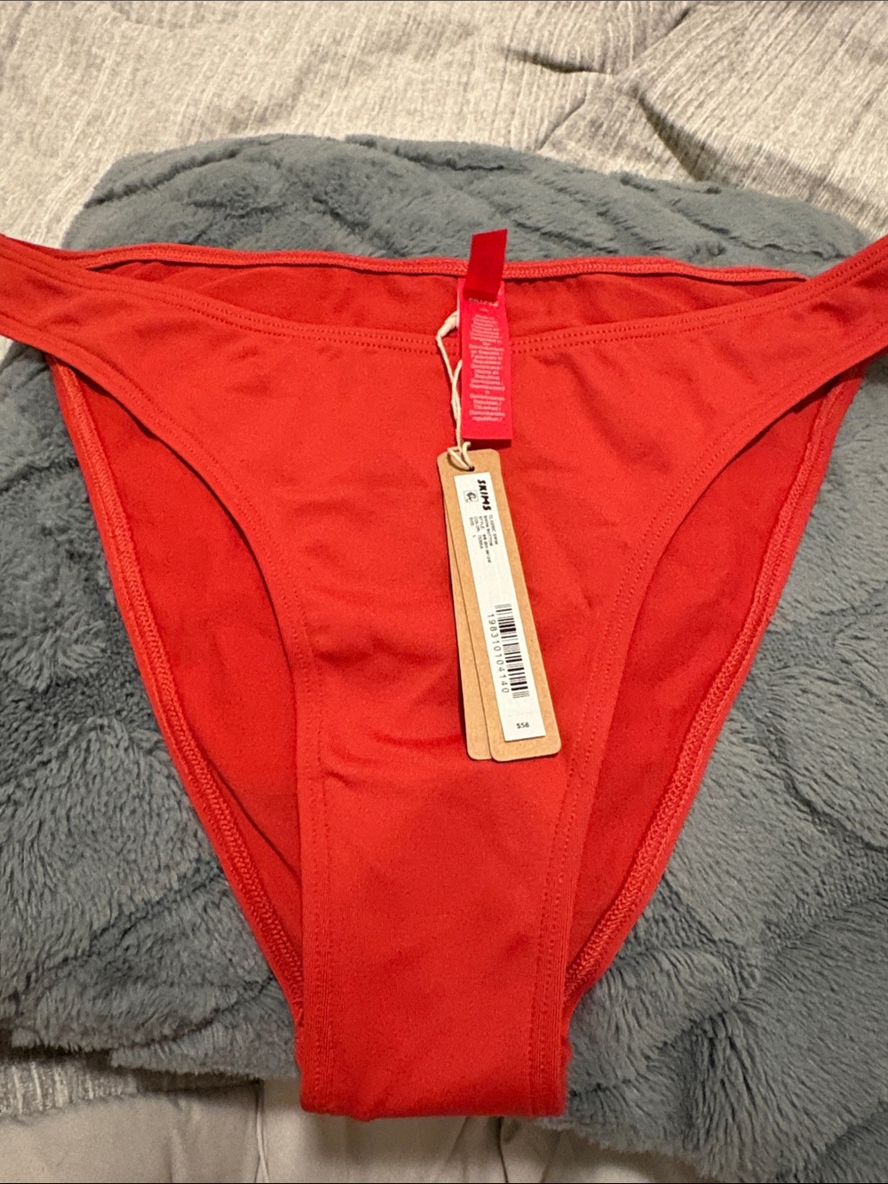 Mikoh Bright Red High Cut Bikini Bottom